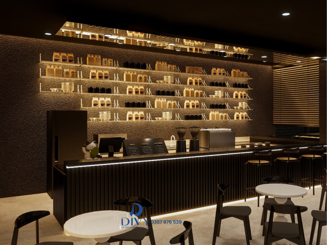 Quầy Bar Hiện Đại – Điểm Nhấn Chính Của Công Trình